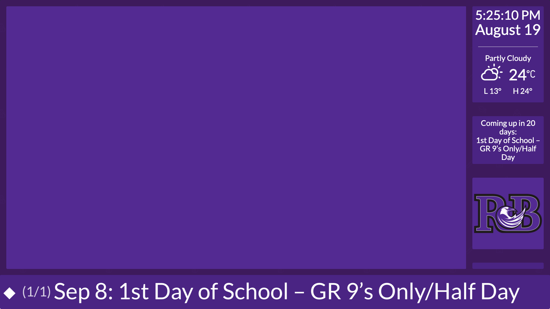 School Digital Signage screenshot